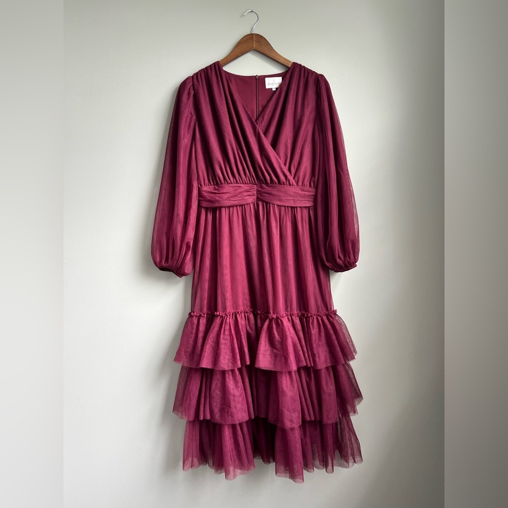 Dainty Jewells Plum Long Sleeve Dress